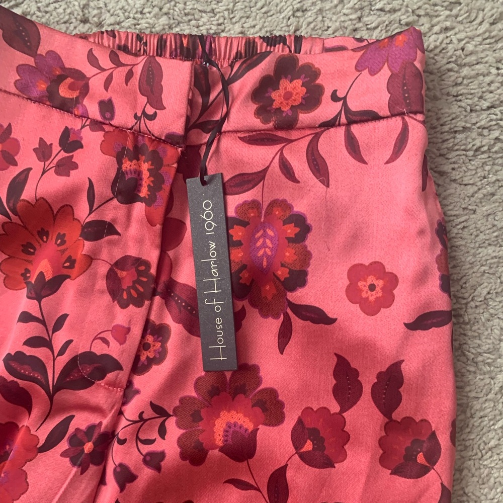 House of Harlow 1960 Wide Leg Satin Pants